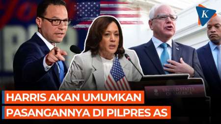 Kamala Harris Segera Umumkan Walz atau Shapiro Jadi Cawapresnya