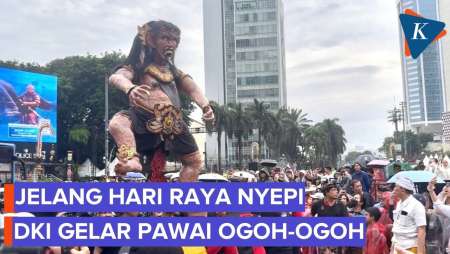 Potret Pawai Ogoh-ogoh Di Bundaran HI Bikin CFD Makin Meriah