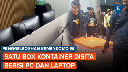 Penampakan Boks Isi PC dan Laptop yang Disita Polisi dari Kantor Kemenkomdigi