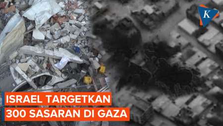 Israel Klaim Serang 300 Sasaran di Gaza dalam 24 Jam