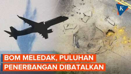 Lebih dari 90 Penerbangan Dibatalkan Imbas Bom Sisa PD II Meledak di Bandara Jepang