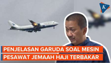 [FULL] Pernyataan Garuda Indonesia soal Mesin Pesawat Jemaah Haji Sulsel Terbakar di Udara