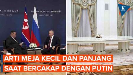 Putin dan Kim Berbincang di Meja Kecil, Jadi Isyarat Persahabatan Rusia-Korut?