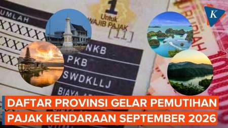 Daftar Provinsi yang Gelar Pemutihan Pajak Kendaraan September 2026, Mana Saja?