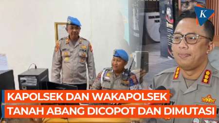 Kapolsek dan Wakapolsek Tanah Abang Dicopot Setelah 16 Tahanan Kabur