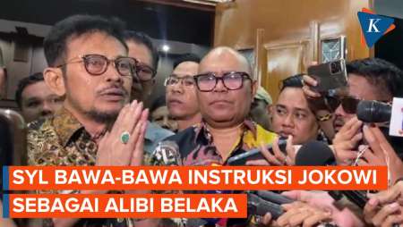 SYL Singgung Instruksi Jokowi, Jaksa Sebut Cuma Alibi