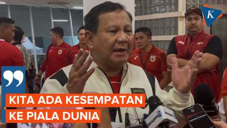 Timnas Menang atas Bahrain, Prabowo Bicara Kans Indonesia ke Piala Dunia