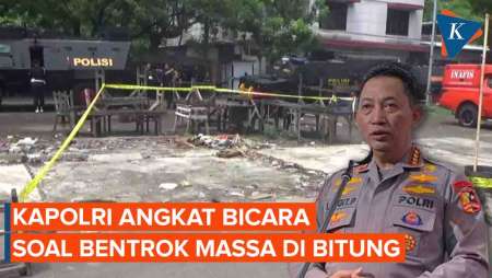 Kata Kapolri soal Bentrok Massa di Bitung