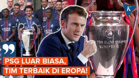 Parade PSG Juara Liga Champions, Macron: Ini Adalah Tim Terbaik Di Eropa!