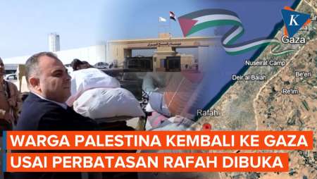 Warga Palestina Di Mesir Kembali Ke Gaza Usai Israel Buka Perbatasan Rafah