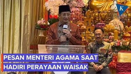 Pesan Menteri Agama Saat Hadiri Perayaan Waisak 