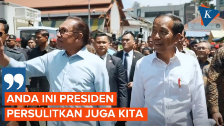 Kala Anwar Ibrahim Sebut Agenda Blusukan Jokowi Merepotkan