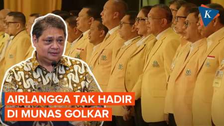 Airlangga Hartarto Tak Hadiri Munas Golkar yang Tunjuk Bahlil Jadi Ketum Beringin