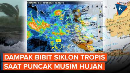 BMKG Deteksi Bibit Siklon Tropis 99S Saat Puncak Musim Hujan, Ini Dampaknya