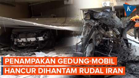 Gedung-Mobil Di Israel Hancur Setelah Dihantam Rudal Iran