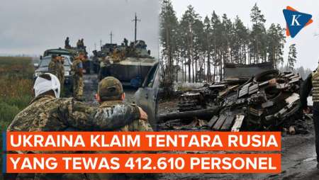 Ukraina Klaim 412.610 Tentara Rusia Tewas Sejak Invasi 2022