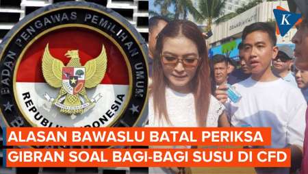 Bawaslu Batal Periksa Gibran soal Bagi-bagi Susu di CFD, Ada Apa?