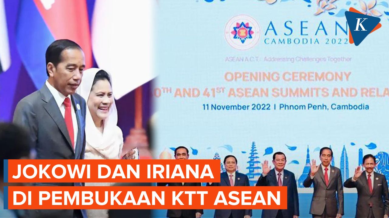 Jokowi dan Iriana Hadiri Upacara Pembukaan KTT ASEAN di Kamboja