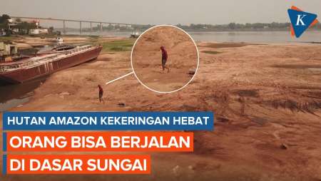 Sungai Paraguay Kering, Orang Bisa Berjalan di Dasar Sungai