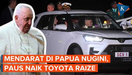 Paus Fransiskus Mendarat di Papua Nugini, Kali Ini Naik Toyota Raize