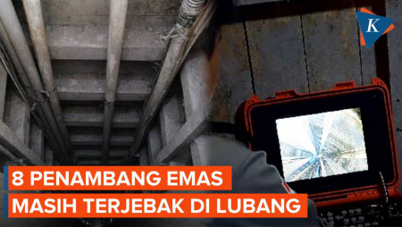 Penyelamatan 8 Penambang Emas Terjebak, Kamera Diturunkan ke Lubang