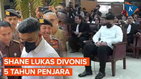 Shane Lukas Divonis 5 Tahun Penjara