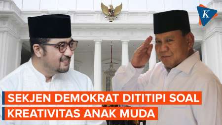 Bursa Kabinet Prabowo, Sekjen Demokrat Dititipi soal Kreativitas Anak Muda