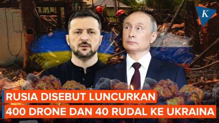 Zelensky Berang, Sebut Rusia Kerahkan 400 Drone dan 40 Rudal dalam Semalam
