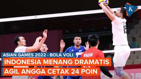 Hasil Timnas Voli Indonesia 3-2 Kazakhstan, Agil Angga Cetak 24 Poin, Indonesia Menang Dramatis