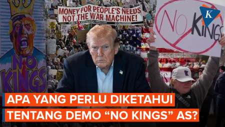 Jutaan Warga AS Ikut Demo "No Kings", Apa Yang Perlu Diketahui?