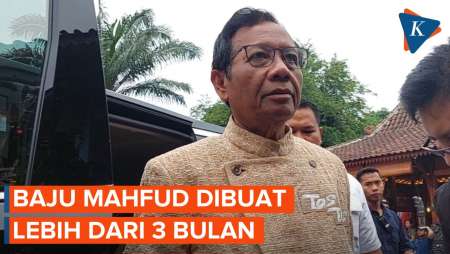 Cerita di Balik Beskap Mahfud, Kostum Spesial untuk Kampanye Akbar di Solo