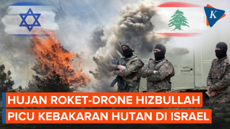Serangan Roket-Drone Hizbullah Picu Kebakaran Hutan Israel, Warga Dievakuasi