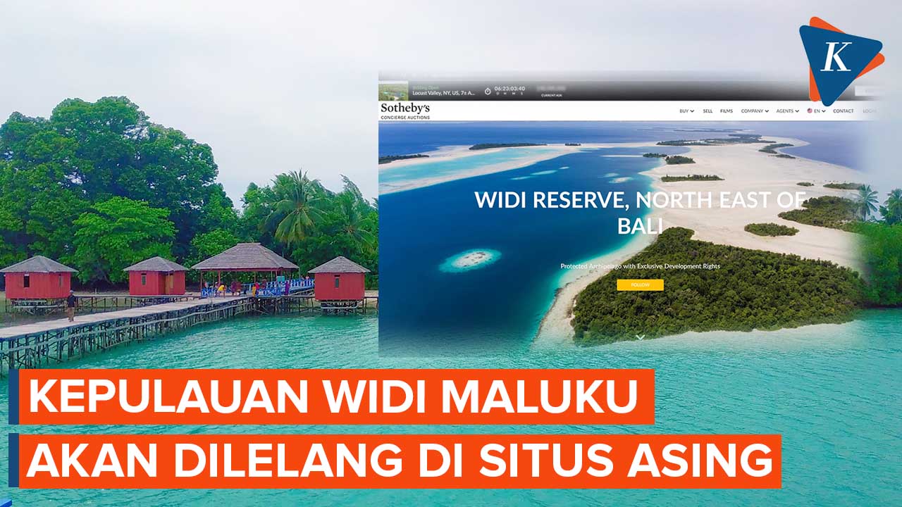 Kepulauan Widi di Maluku Utara Akan Dilelang di Situs Lelang Asing