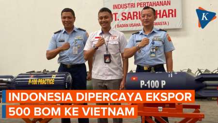 Indonesia Ekspor 500 Bom ke Vietnam, Bukti Pabrik Senjata Tanah Air Siap Mendunia