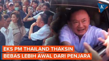 Mantan PM Thailand Thaksin Shinawatra Bebas Usai Dipenjara Tak Sampai 1 Tahun