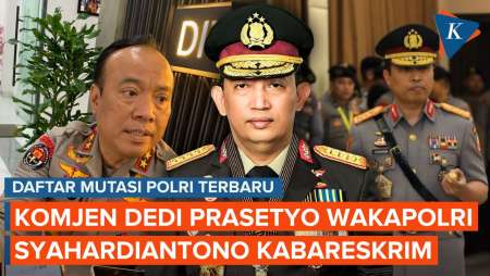 Daftar Mutasi Polri Terbaru: Komjen Dedi Wakapolri, Irjen Karyoto Promosi