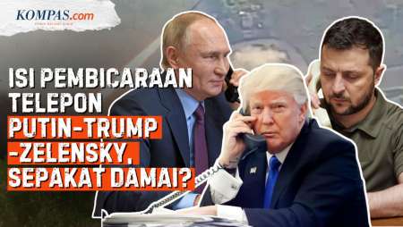 [FULL] Hasil Telepon Trump dengan Putin dan Zelensky soal Perdamaian Rusia-Ukraina