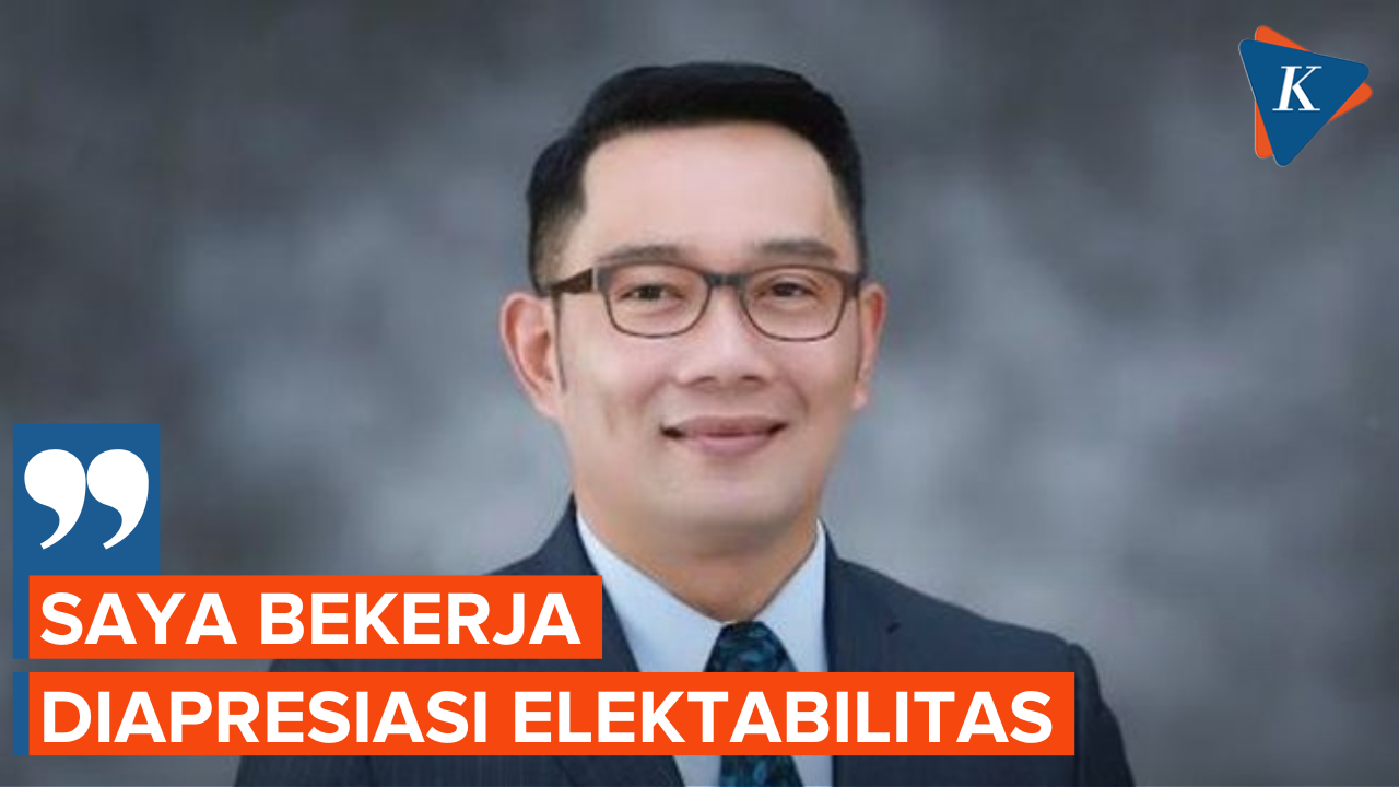 Tanggapan Ridwan Kamil soal Elektabilitasnya sebagai Cawapres Tinggi