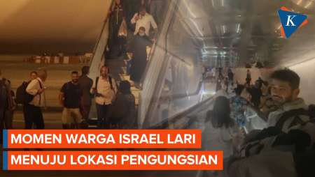 Penampakan Warga Israel Sembunyi di Stasiun Kereta Bawah Tanah di Tel Aviv