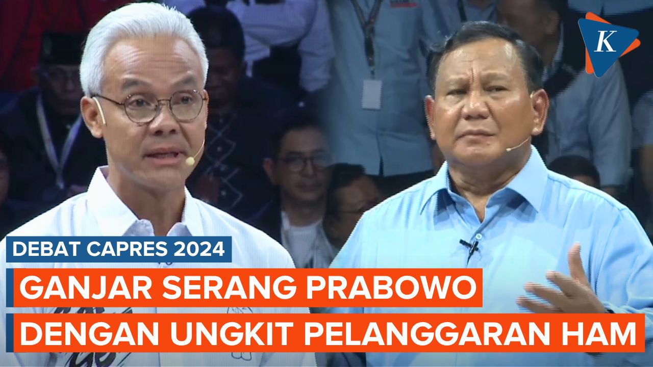 Ganjar Serang Prabowo di Debat Capres, Ungkit Pengadilan HAM dan Aktivis Hilang