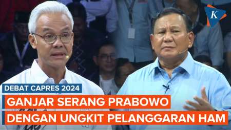 Ganjar Serang Prabowo di Debat Capres, Ungkit Pengadilan HAM dan Aktivis Hilang