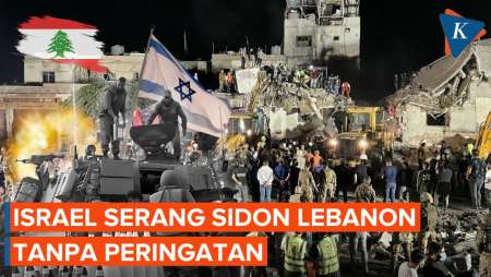 Israel Serang Kota Sidon Lebanon Tanpa Peringatan, 5 Orang Tewas