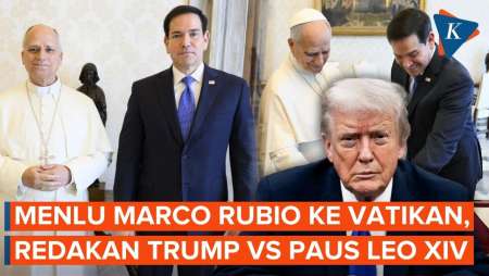 Redakan Ketegangan Trump Vs Paus Leo XIV, Menlu AS Sowan Ke Vatikan