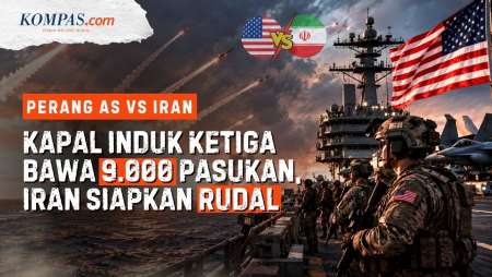 Perang Iran Vs AS: Pentagon Tambah Kapal Induk, Kirim 9.000 Tentara, Teheran Siapkan Salvo Rudal