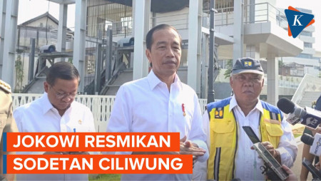 Jokowi Resmikan Sodetan Ciliwung yang Sempat Mangkrak 6 Tahun