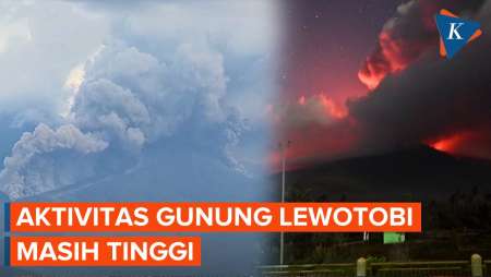 Aktivitas Erupsi Gunung Lewotobi Laki-laki Terus Meningkat, Radius Bahaya 9Km