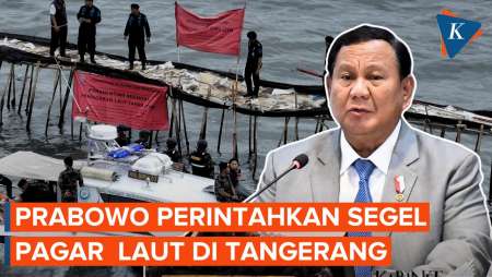 Prabowo Instruksikan Penyegelan Pagar Misterius 30,16 Km di Perairan Tangerang