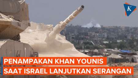 Penampakan Asap Selimuti Khan Younis Saat Bombardir Israel Berlanjut