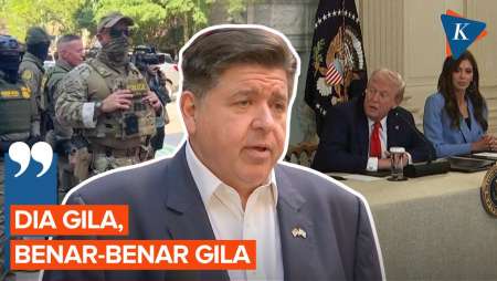 Gubernur Illinois Sebut Trump Tak Waras Usai Diancam Penjara
