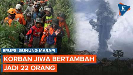 Korban Jiwa Erupsi Gunung Marapi Bertambah Jadi 22 Orang